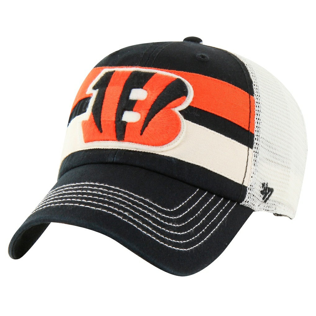 Cincinnati Bengals '47 Clubhouse Boon Clean-Up Trucker Adjustable Hat - Black - 47 brand