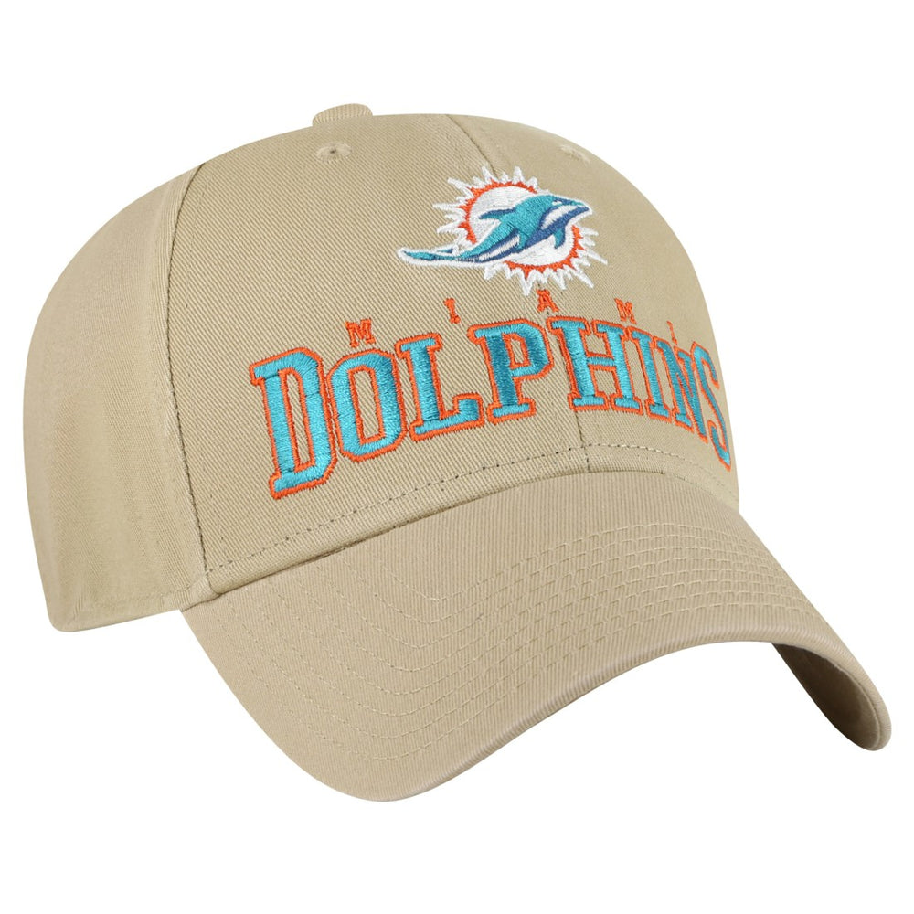 Miami Dolphins '47 Powell MVP Adjustable Hat - Khaki - 47 brand