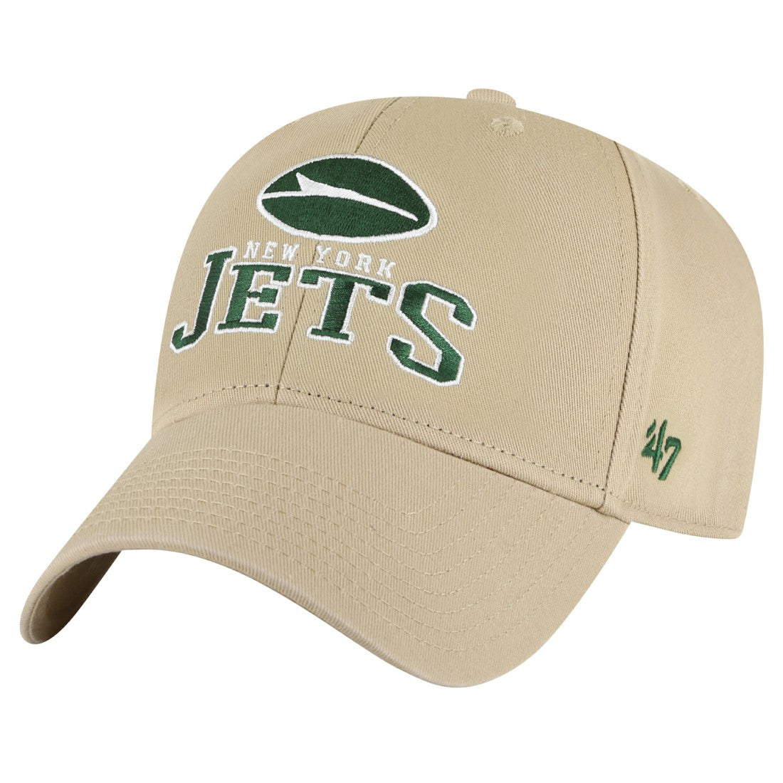 New York Jets '47 Powell MVP Adjustable Hat - Khaki - 47 brand