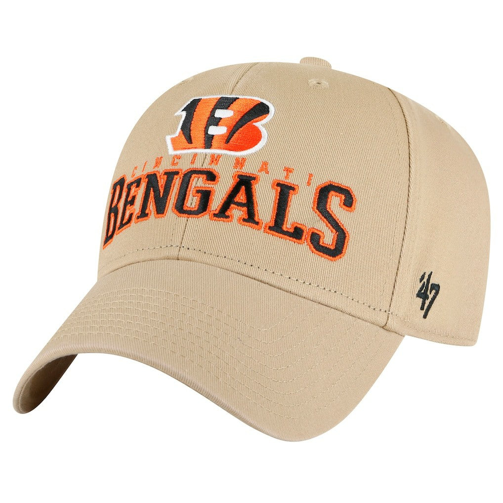 Cincinnati Bengals '47 Powell MVP Adjustable Hat - Khaki - 47 brand