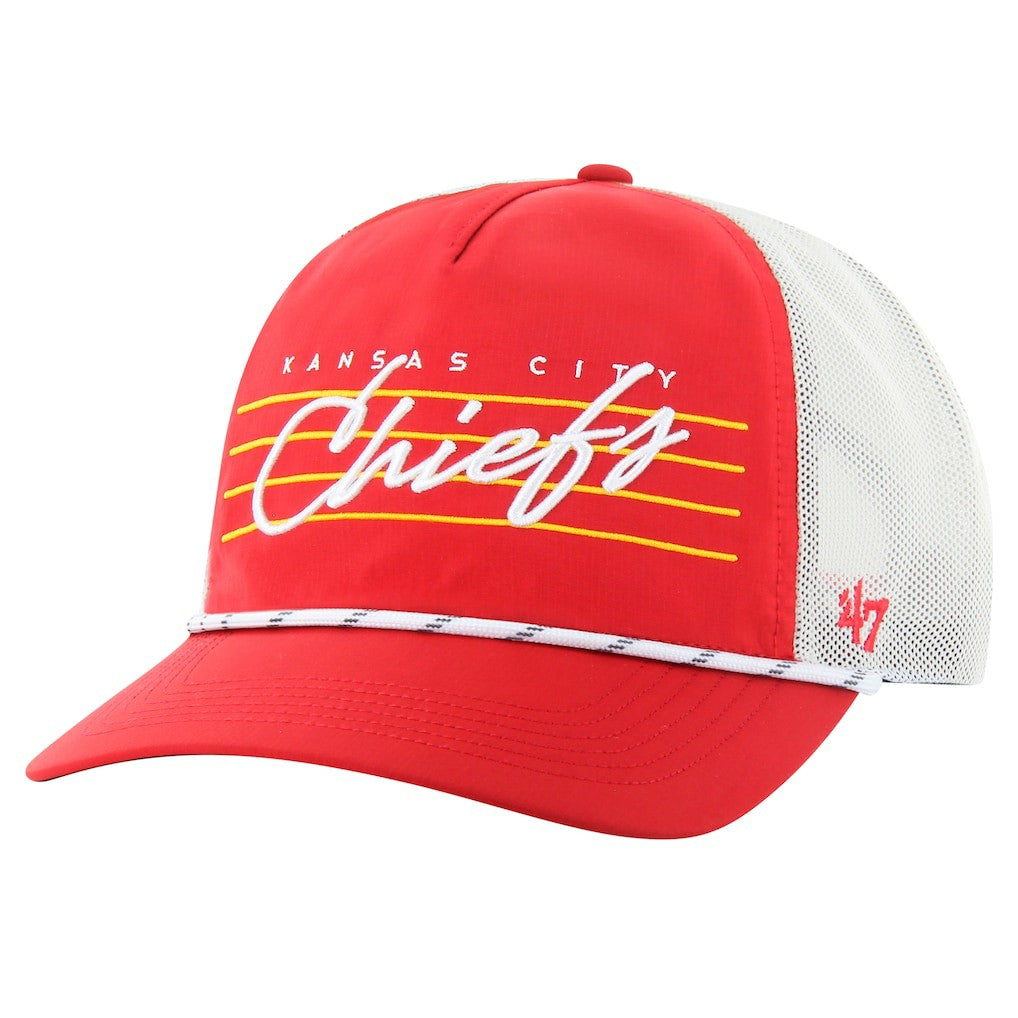 Kansas City Chiefs '47 Downburst Relaxed Hitch Trucker Adjustable Hat - Red/White - 47 brand