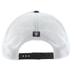Las Vegas Raiders '47 Downburst Relaxed Hitch Trucker Adjustable Hat - Black/White - 47 brand