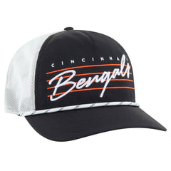 Cincinnati Bengals '47 Downburst Relaxed Hitch Trucker Adjustable Hat - Black/White - 47 brand