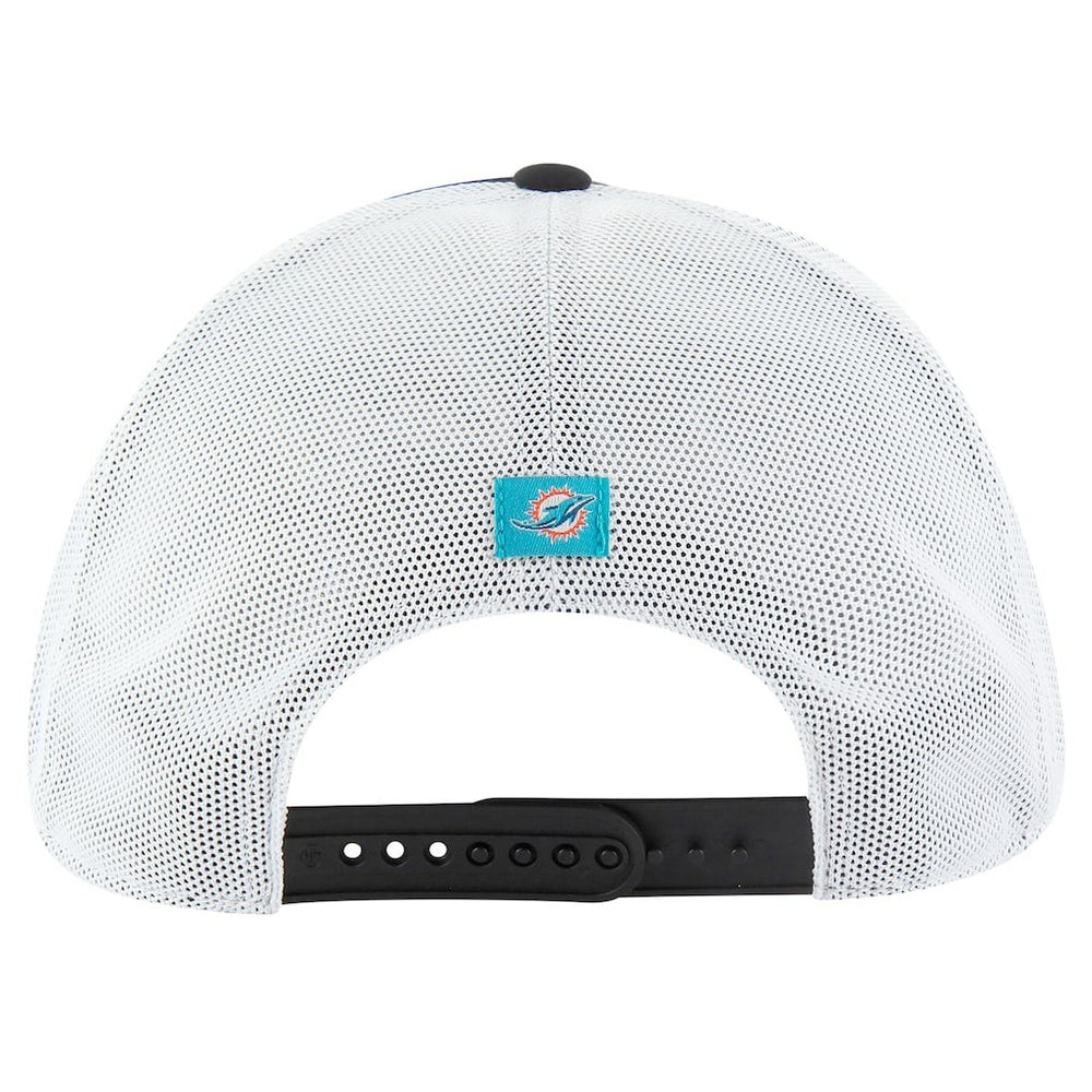 Miami Dolphins '47 Downburst Relaxed Hitch Trucker Adjustable Hat - Black/White - 47 brand