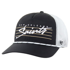 New Orleans Saints '47 Downburst Relaxed Hitch Trucker Adjustable Hat - Black/White - 47 brand