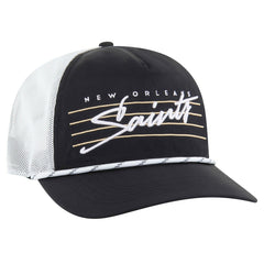 New Orleans Saints '47 Downburst Relaxed Hitch Trucker Adjustable Hat - Black/White - 47 brand