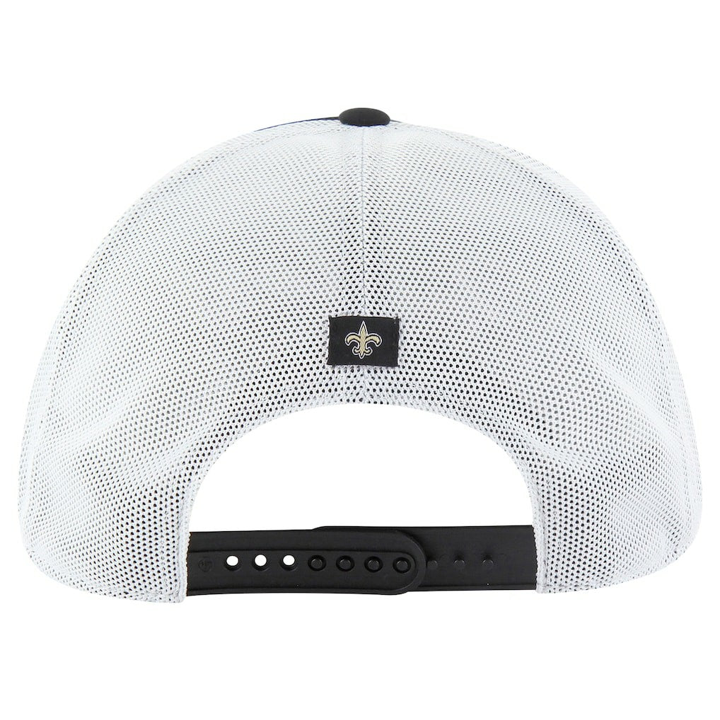New Orleans Saints '47 Downburst Relaxed Hitch Trucker Adjustable Hat - Black/White - 47 brand