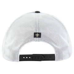 New Orleans Saints '47 Downburst Relaxed Hitch Trucker Adjustable Hat - Black/White - 47 brand