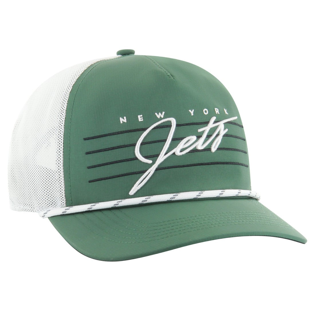New York Jets '47 Downburst Relaxed Hitch Trucker Adjustable Hat - Green/White - 47 brand