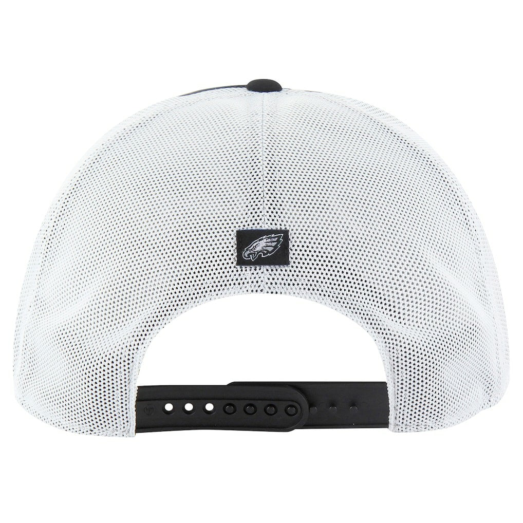 Philadelphia Eagles '47 Downburst Relaxed Hitch Trucker Adjustable Hat - Black/White - 47 brand