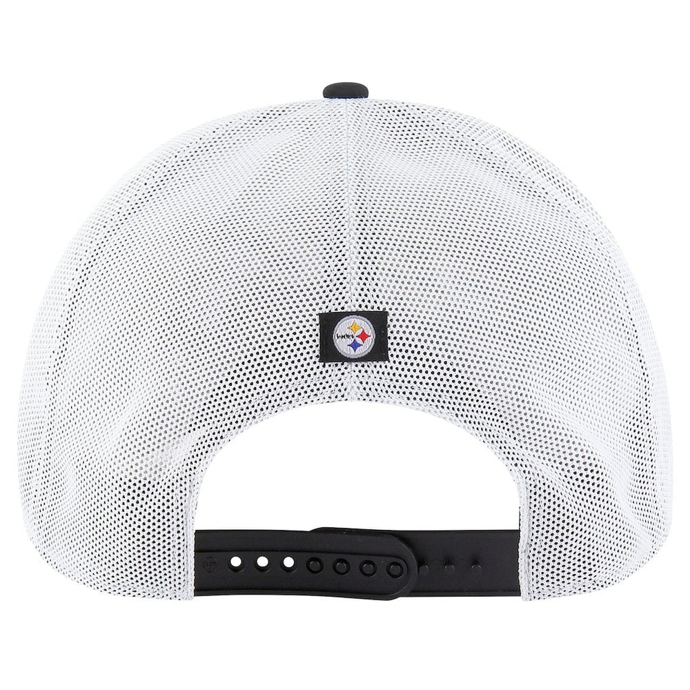 Pittsburgh Steelers '47 Downburst Relaxed Hitch Trucker Adjustable Hat - Black/White - 47 brand