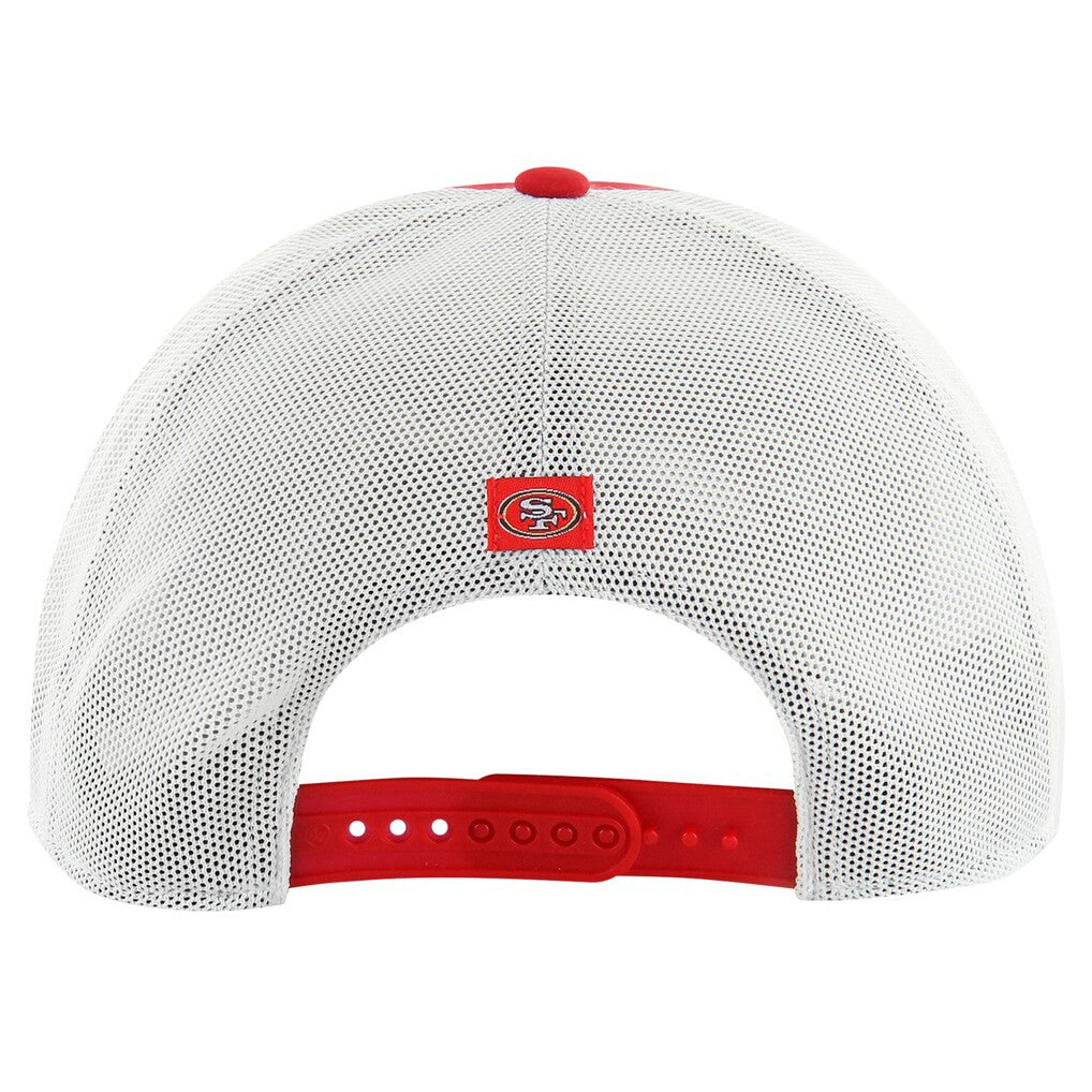 San Francisco 49ers '47 Downburst Relaxed Hitch Trucker Adjustable Hat - Scarlet/White - 47 brand