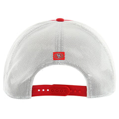 San Francisco 49ers '47 Downburst Relaxed Hitch Trucker Adjustable Hat - Scarlet/White - 47 brand