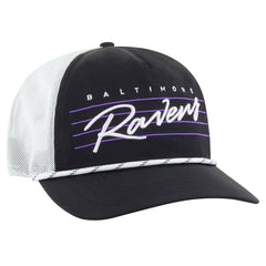 Baltimore Ravens '47 Downburst Relaxed Hitch Trucker Adjustable Hat - Black/White - 47 brand