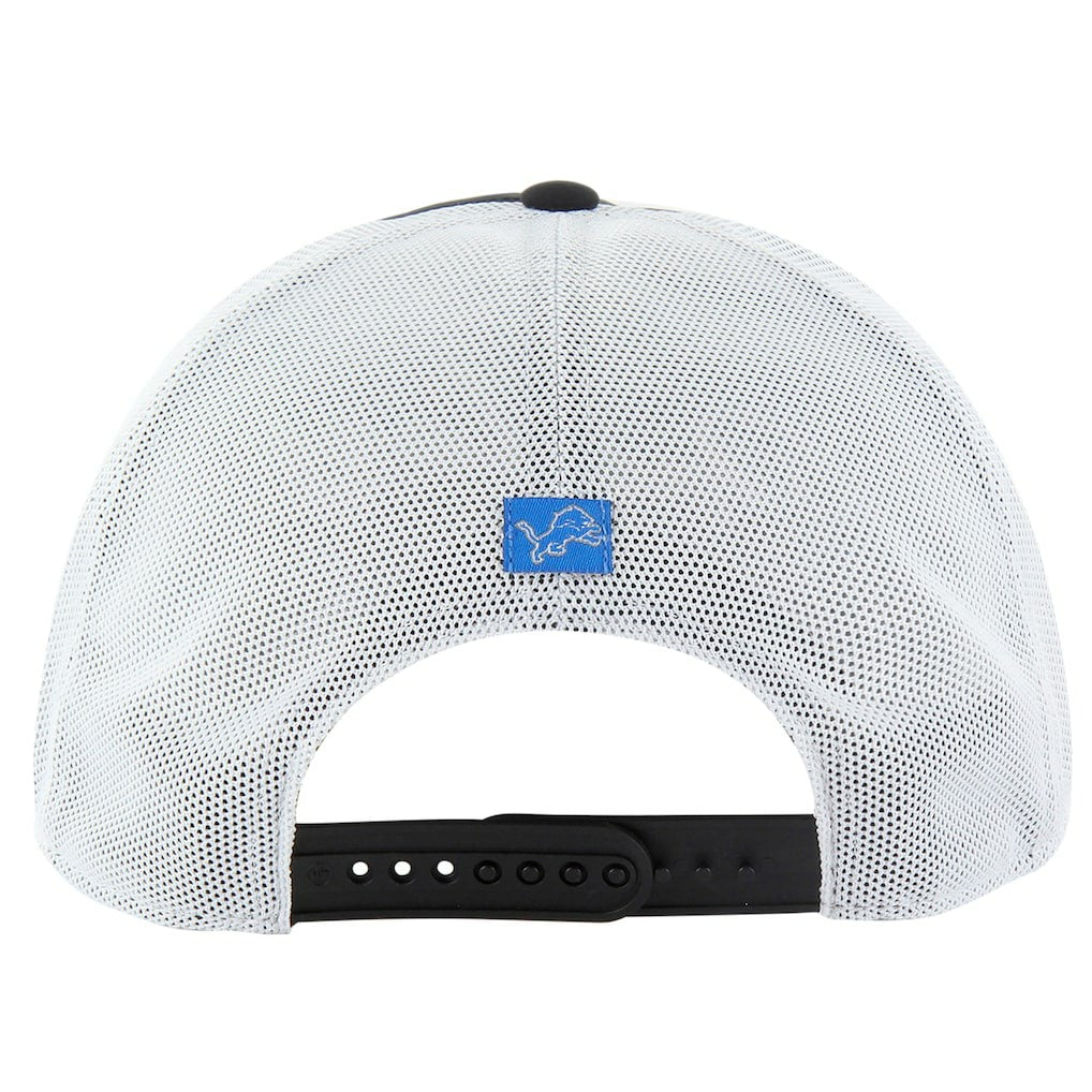 Detroit Lions '47 Downburst Relaxed Hitch Trucker Adjustable Hat - Black/White - 47 brand