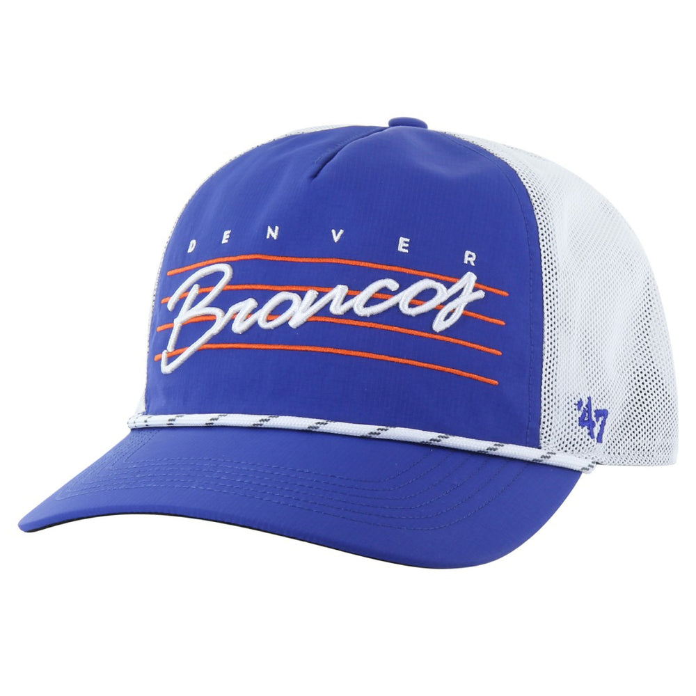 Denver Broncos '47 Downburst Relaxed Hitch Trucker Adjustable Hat - Royal/White - 47 brand