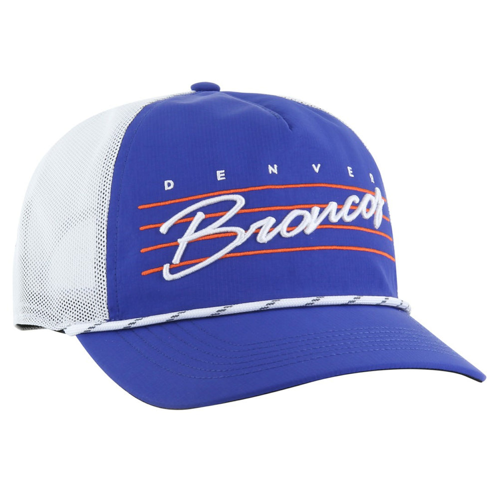 Denver Broncos '47 Downburst Relaxed Hitch Trucker Adjustable Hat - Royal/White - 47 brand