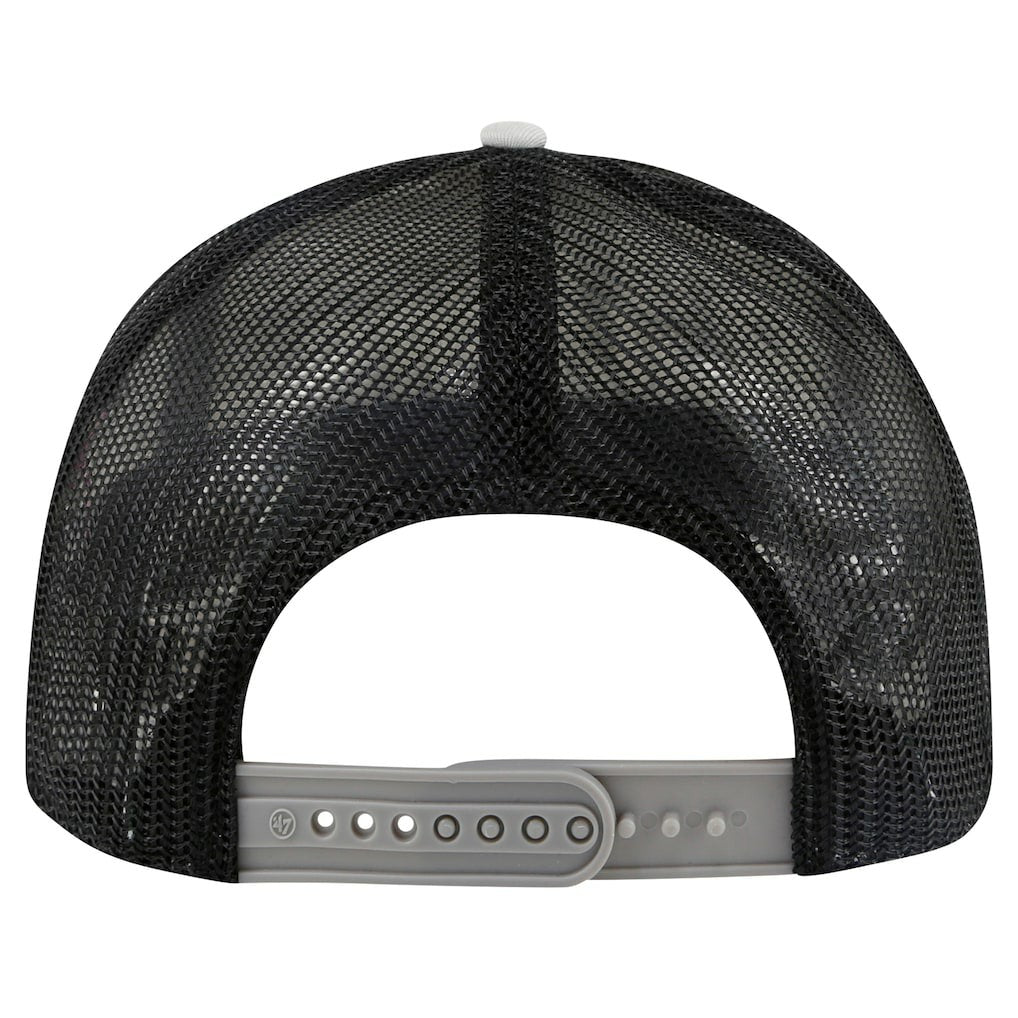 Las Vegas Raiders '47 Stack Line Hitch Trucker Adjustable Hat - White/Gray - 47 brand