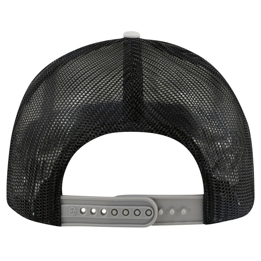 Las Vegas Raiders '47 Stack Line Hitch Trucker Adjustable Hat - White/Gray - 47 brand