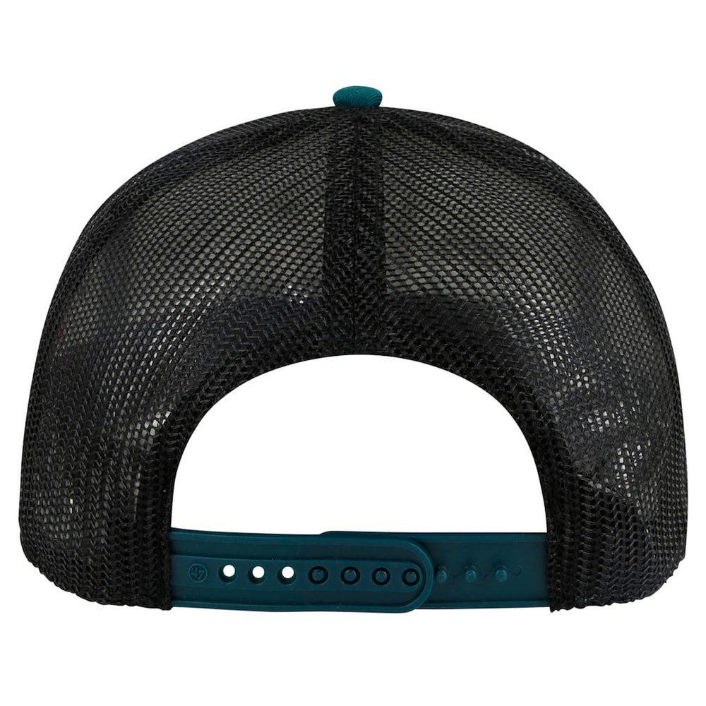 Philadelphia Eagles '47 Stack Line Hitch Trucker Adjustable Hat - White/Midnight Green - 47 brand