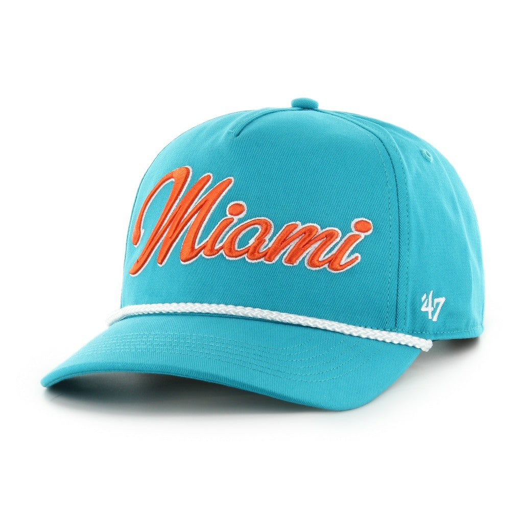 Miami Dolphins '47 Overhand Hitch Adjustable Hat - Aqua - 47 brand