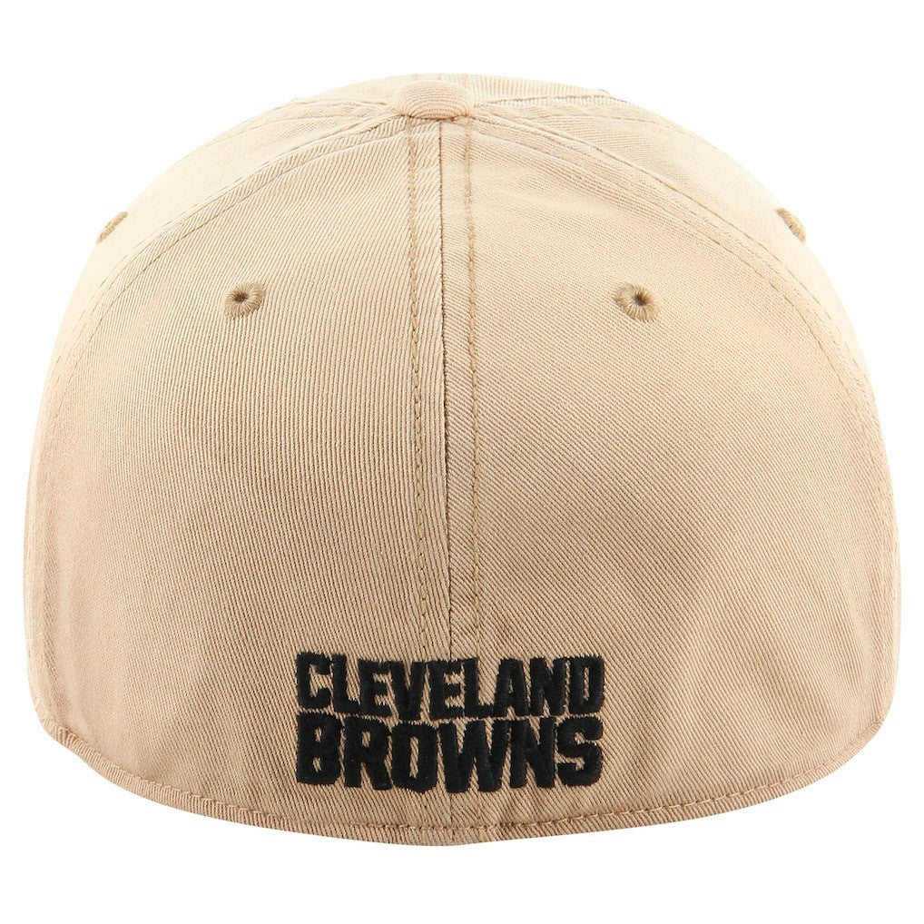 Cleveland Browns '47 Dusted Relaxed Franchise Fitted Hat - Khaki - 47 brand