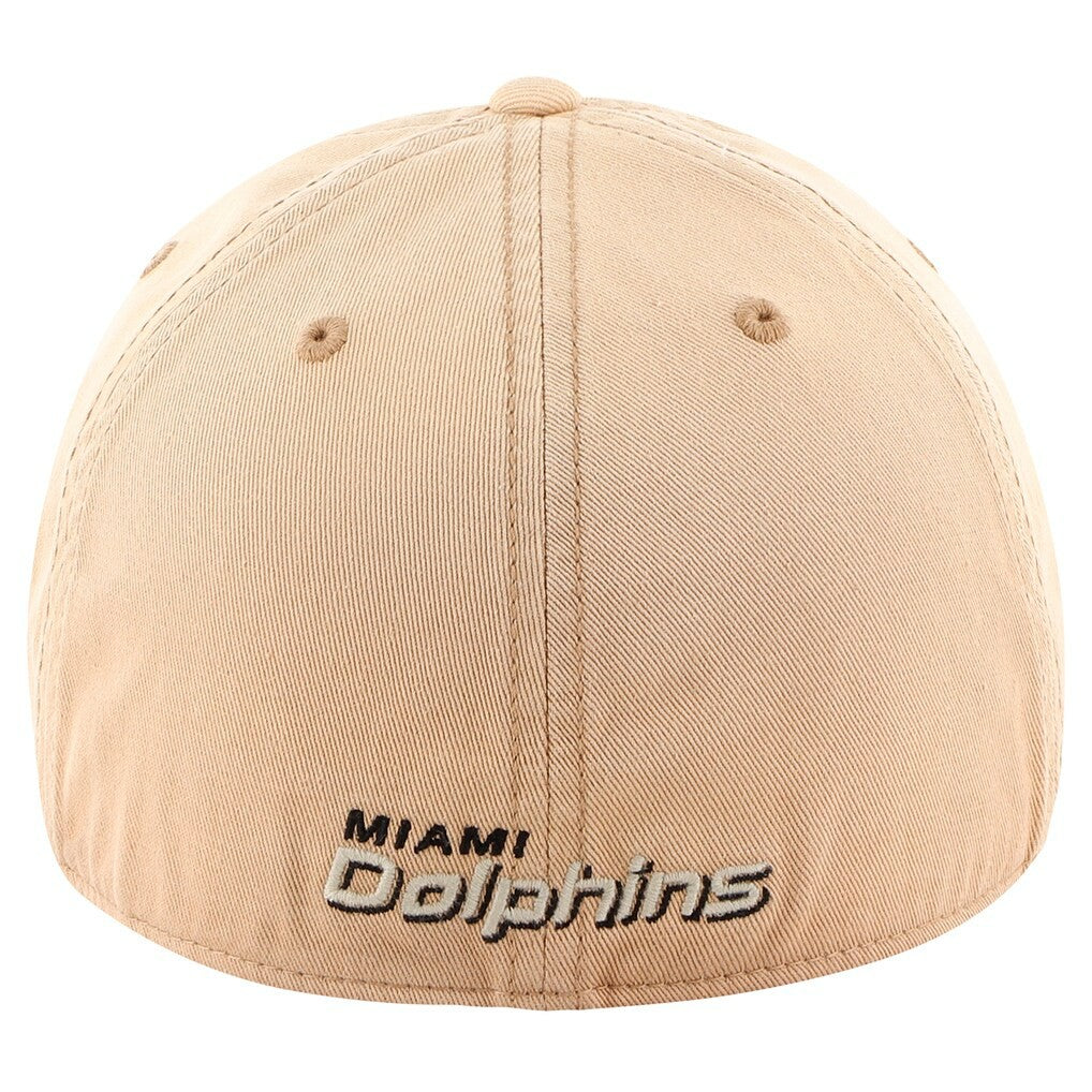 Miami Dolphins '47 Dusted Relaxed Franchise Fitted Hat - Khaki - 47 brand