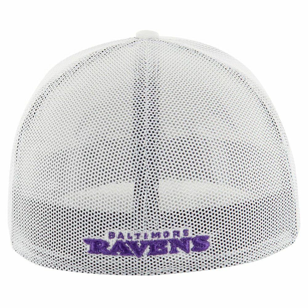 Baltimore Ravens '47 Snowball Trophy Stretch Fit Hat - White - 47 brand