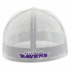 Baltimore Ravens '47 Snowball Trophy Stretch Fit Hat - White - 47 brand
