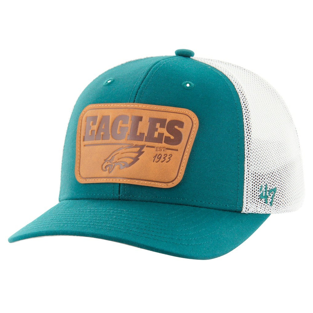 Philadelphia Eagles '47 Thrash Trophy Flex Hat - Midnight Green/White - 47 brand