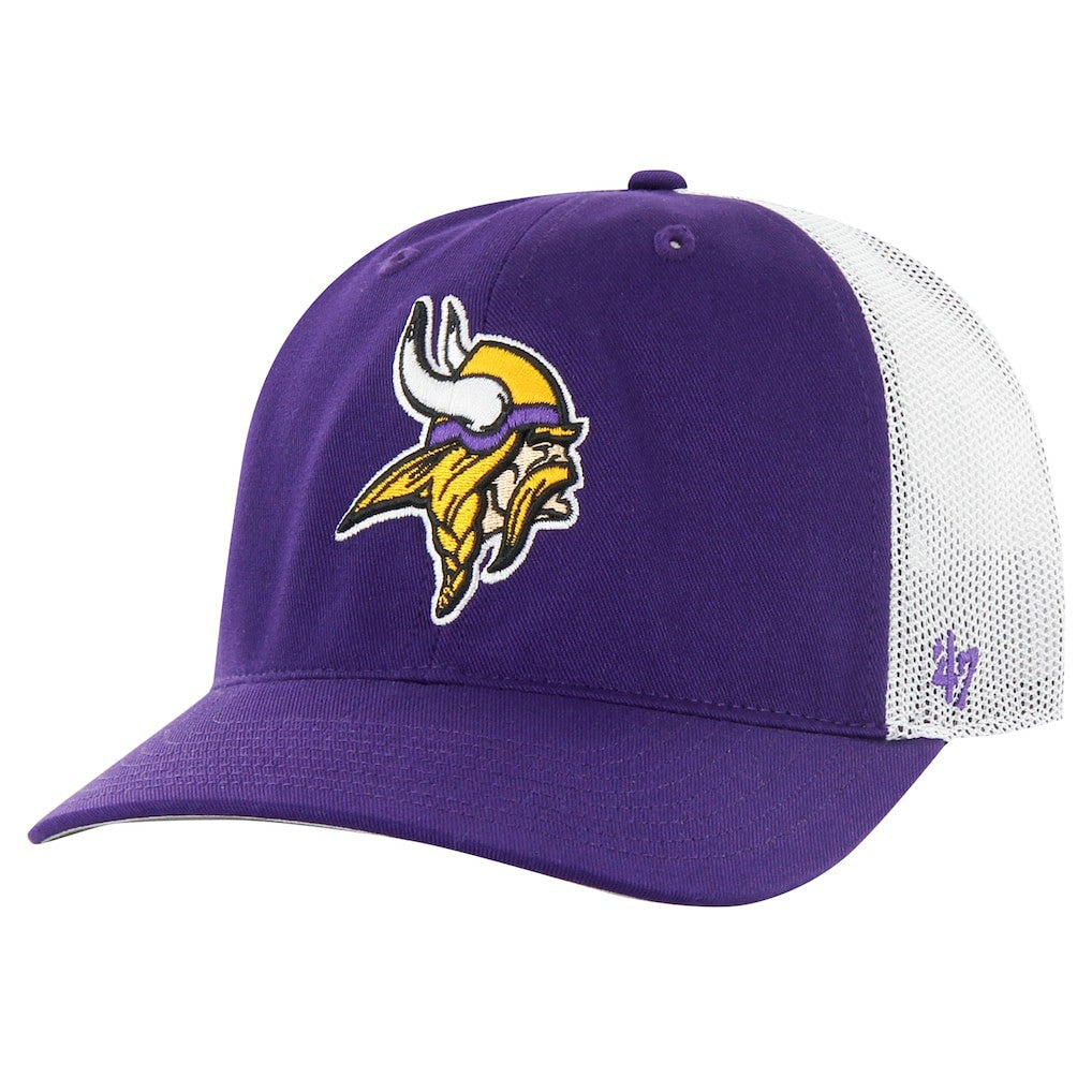 Minnesota Vikings '47 Team Unstructured Trucker Adjustable Hat - Purple/White - 47 brand