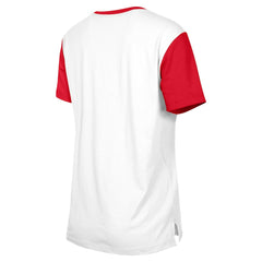San Francisco 49ers New Era Women's 3rd Down T-Shirt - White/Scarlet - NFL