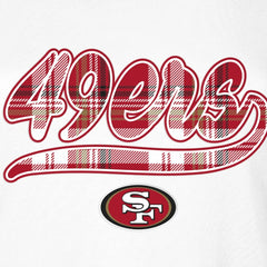 San Francisco 49ers New Era Women's 3rd Down T-Shirt - White/Scarlet - NFL