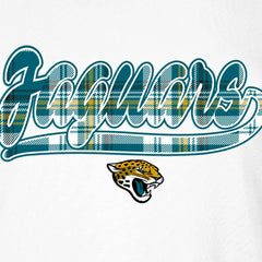 Jacksonville Jaguars New Era Women's 3rd Down T-Shirt - White/Teal - NFL