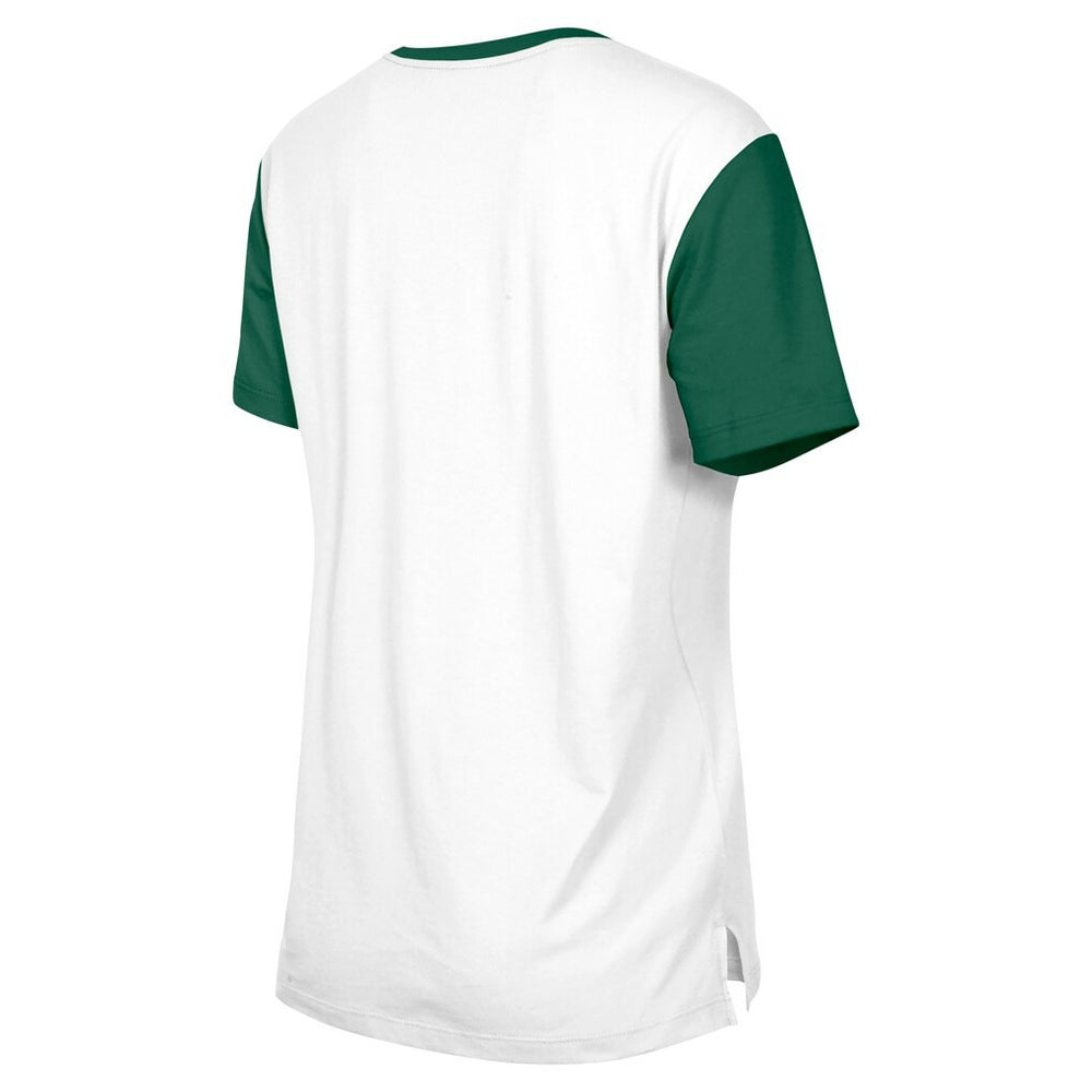 New York Jets New Era Women's 3rd Down T-Shirt - White/Green - NFL