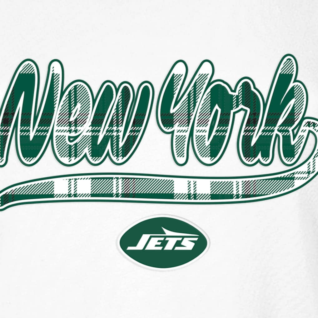 New York Jets New Era Women's 3rd Down T-Shirt - White/Green - NFL