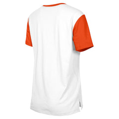 Cincinnati Bengals New Era Women's 3rd Down T-Shirt - White/Orange - NFL