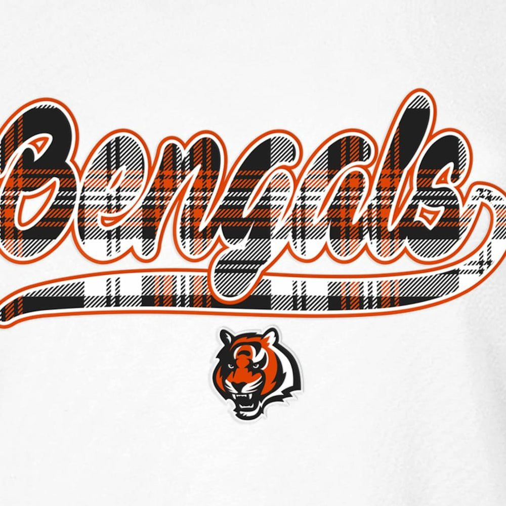 Cincinnati Bengals New Era Women's 3rd Down T-Shirt - White/Orange - NFL