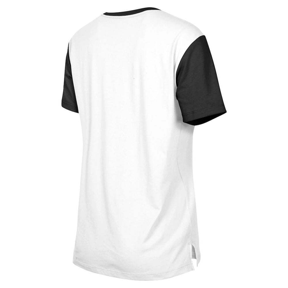 Pittsburgh Steelers New Era Women's 3rd Down T-Shirt - White/Black - NFL
