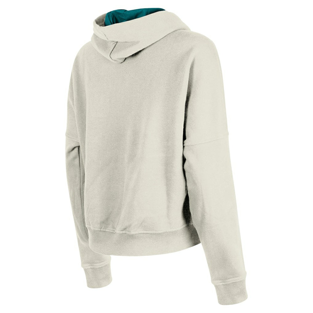 Miami Dolphins New Era Women's 3rd Down Historic Pullover Hoodie - Cream - NFL