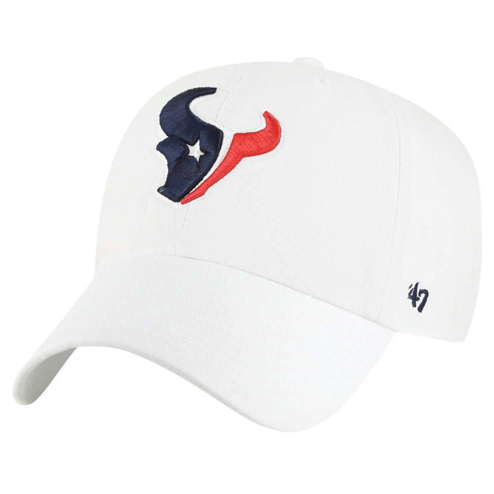 Houston Texans '47 Clean Up Adjustable Hat - White - 47 brand