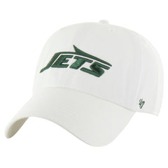 New York Jets '47 Clean Up Adjustable Hat - White - 47 brand