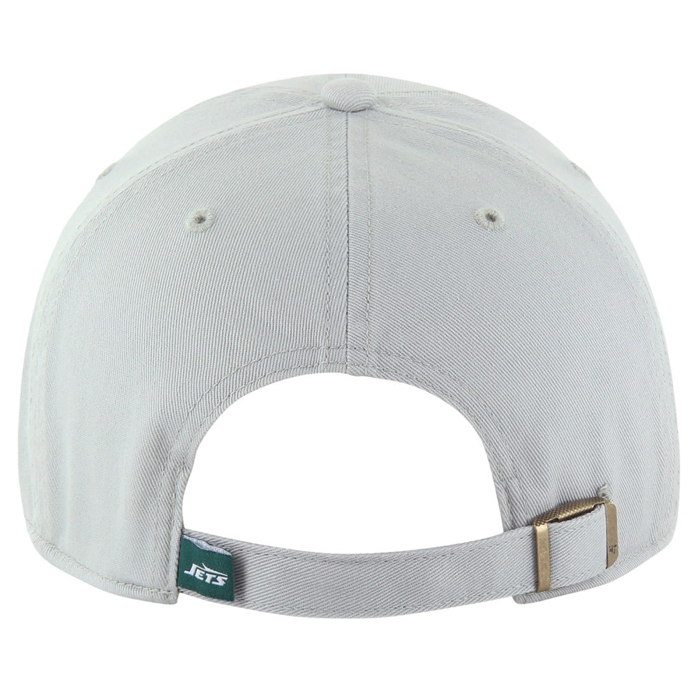 New York Jets '47 Team Clean Up Adjustable Hat - Gray - 47 brand