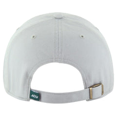 New York Jets '47 Team Clean Up Adjustable Hat - Gray - 47 brand