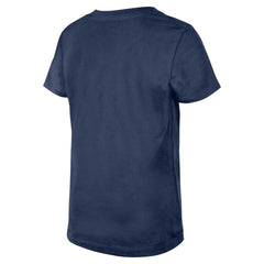 Tennessee Titans New Era Girls Youth Flip Sequin V-Neck T-Shirt - Navy - NFL