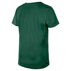 New York Jets New Era Girls Youth Flip Sequin V-Neck T-Shirt - Green - NFL
