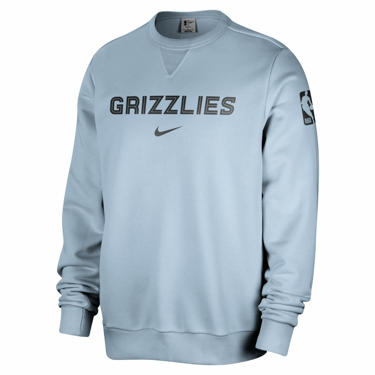Nike Memphis Grizzlies Courtside Standard Issue Performance Pullover Sweatshirt Light Blue