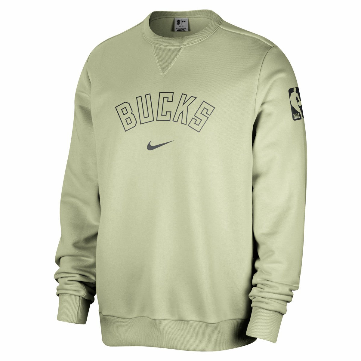 Nike Milwaukee Bucks Courtside Standard Issue Performance Pullover Sweatshirt Green