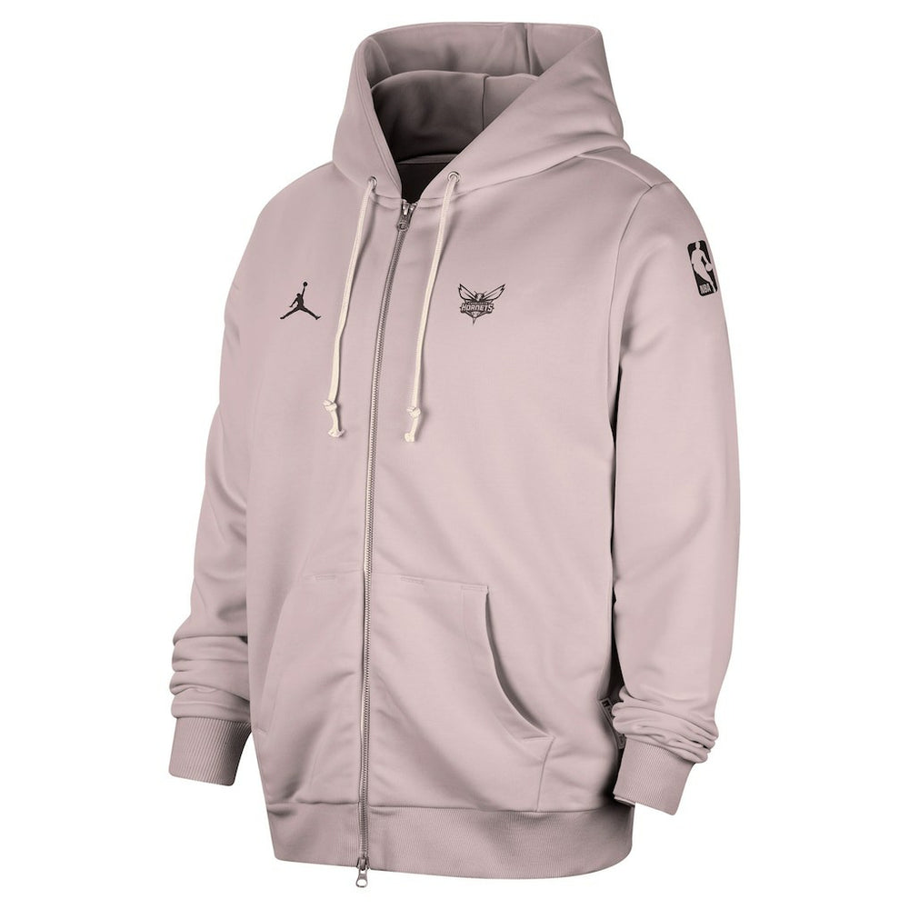 Charlotte Hornets Jordan Brand Authentic Standard Issue Full-Zip Hoodie Jacket Light Purple