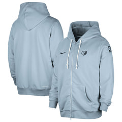 Nike Memphis Grizzlies Authentic Standard Issue Full-Zip Hoodie Jacket Light Blue